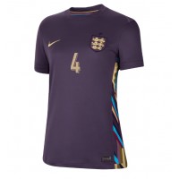 Camiseta Inglaterra Declan Rice #4 Visitante Equipación para mujer Eurocopa 2024 manga corta